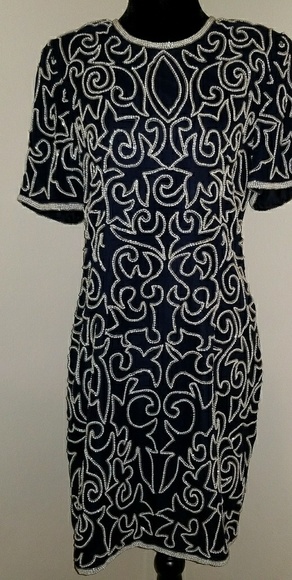 Vintage Sténay Dress (Black & White) - Picture 1 of 7
